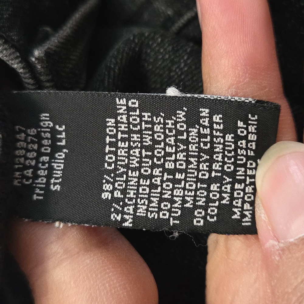 Nili Lotan Celia Distressed Black Washed Denim Flare Jeans High Rise - Picture 13 of 15